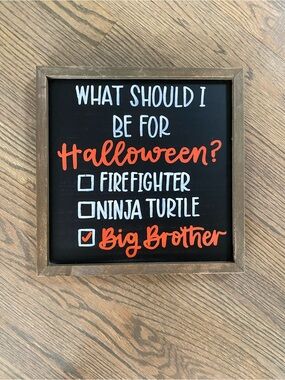 Big brother Baby announcement (Halloween)